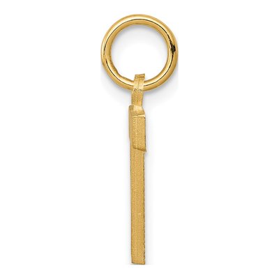 14K Yellow Gold Letter T Charm – view 3