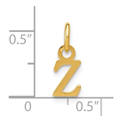 14K Yellow Gold Letter Z Charm – view 4
