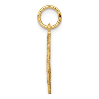 14K Yellow Gold Heart Letter B Charm – view 3