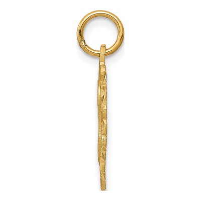 14K Yellow Gold Heart Letter G Pendant – view 3