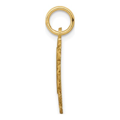14K Yellow Gold Heart Letter L Pendant – view 3