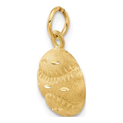 14K Yellow Gold Baseball Pendant – view 6