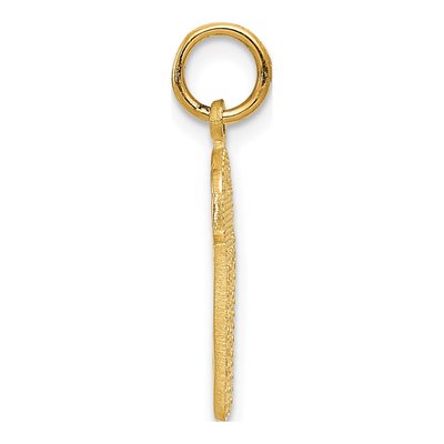 14K Yellow Gold Basketball Net Pendant – view 3