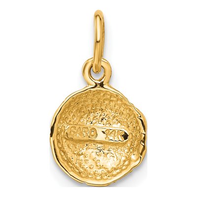 14K Yellow Gold Soccer Ball Pendant – view 4