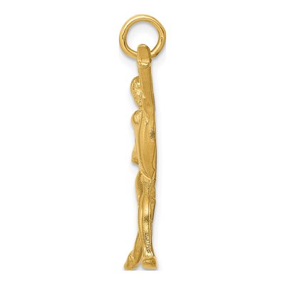 14K Yellow Gold Gymnast Charm – view 3