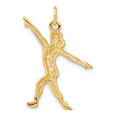 14K Yellow Gold Gymnast Charm – view 4