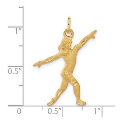 14K Yellow Gold Gymnast Charm – view 5