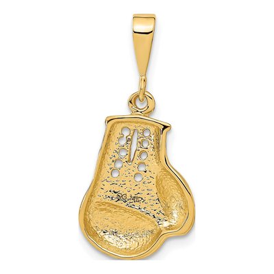 14K Yellow Gold Cut-Out Boxing Glove Charm – view 4