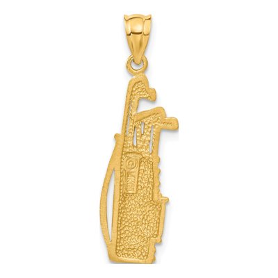 14K Yellow Gold Golf Bag Pendant – view 4