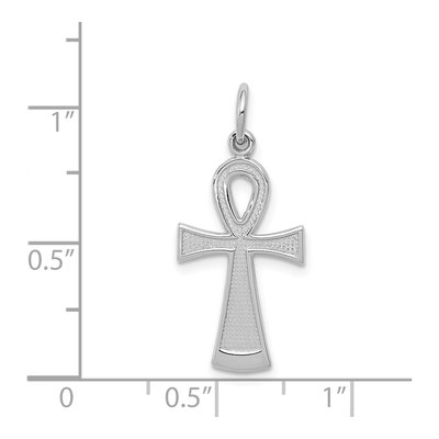 14K White Gold Ankh Cross Pendant – view 4