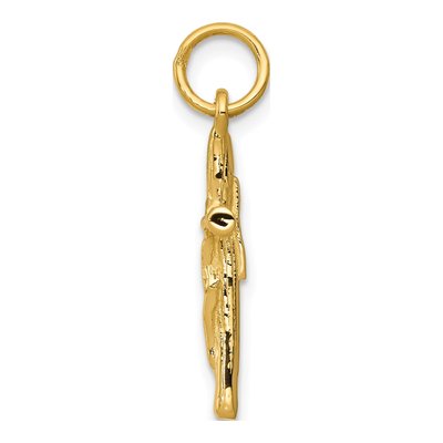 14K Yellow Gold Crucifix Pendant – view 3
