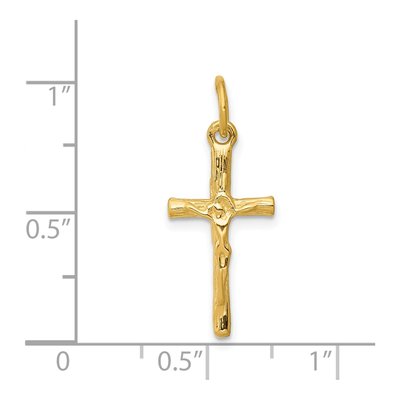14K Yellow Gold Crucifix Pendant – view 4