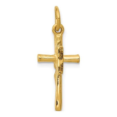 14K Yellow Gold Crucifix Pendant – view 5