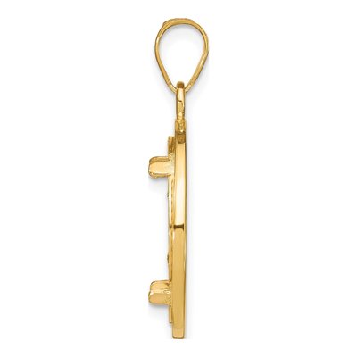 14K Yellow Gold Coin Bezel Coin Bezel – view 3