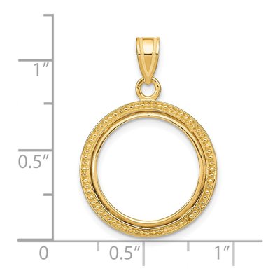 14K Yellow Gold Coin Bezel Coin Bezel – view 5