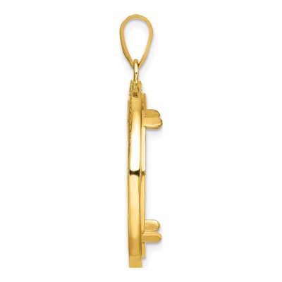 14K Yellow Gold Coin Bezel Coin Bezel – view 3