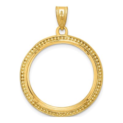 14K Yellow Gold Coin Bezel Coin Bezel – view 4