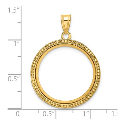 14K Yellow Gold Coin Bezel Coin Bezel – view 5