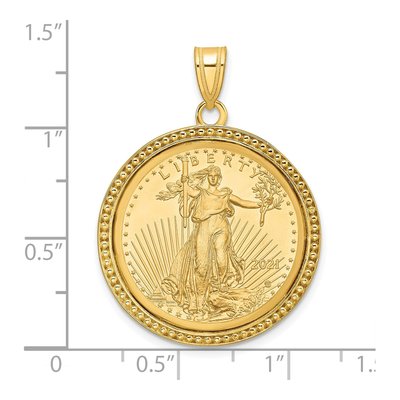 14K Yellow Gold 4oz American Eagle Coin Pendant – view 2