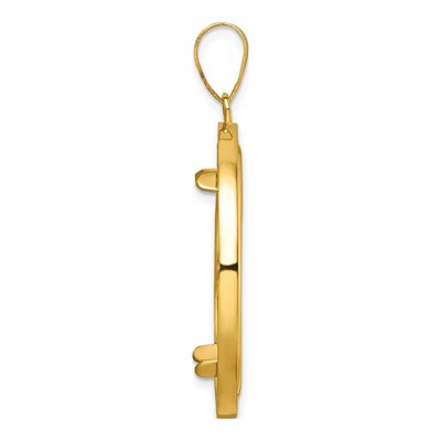 14K Yellow Gold Coin Bezel Coin Bezel – view 2