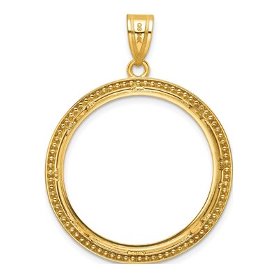 14K Yellow Gold Coin Bezel Coin Bezel – view 3