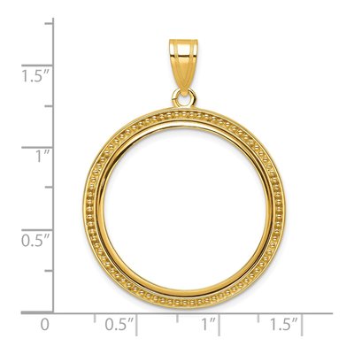 14K Yellow Gold Coin Bezel Coin Bezel – view 4