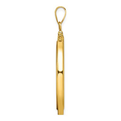 14K Yellow Gold Coin Bezel Coin Bezel – view 3