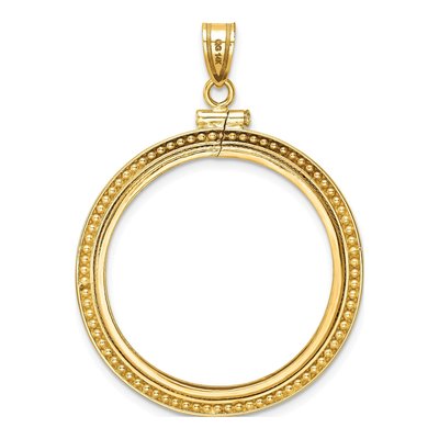 14K Yellow Gold Coin Bezel Coin Bezel – view 4