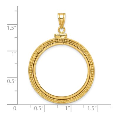 14K Yellow Gold Coin Bezel Coin Bezel – view 5
