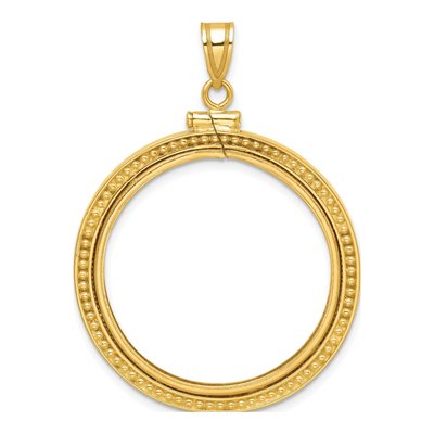 14K Yellow Gold Coin Bezel Coin Bezel