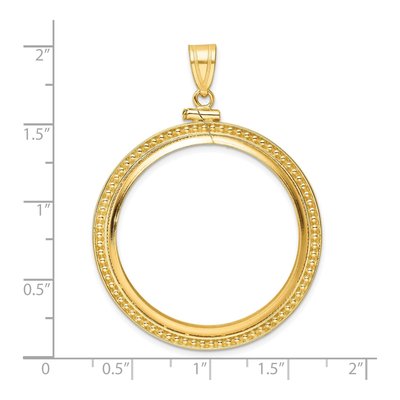 14K Yellow Gold Coin Bezel Coin Bezel – view 5