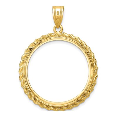 14K Yellow Gold Coin Bezel Coin Bezel – view 4