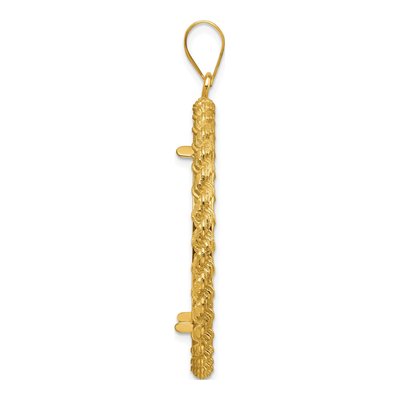 14K Yellow Gold Coin Bezel Pendant – view 3