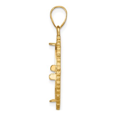 14K Yellow Gold Coin Bezel Coin Bezel – view 3