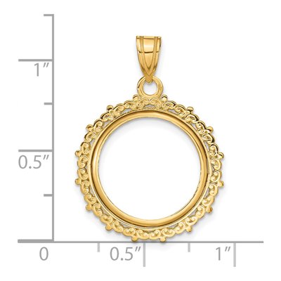 14K Yellow Gold Coin Bezel Coin Bezel – view 5