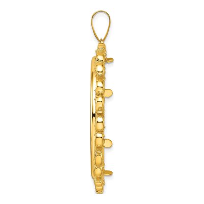 14K Yellow Gold Coin Bezel for 1oz Eagle Coin Bezel – view 3