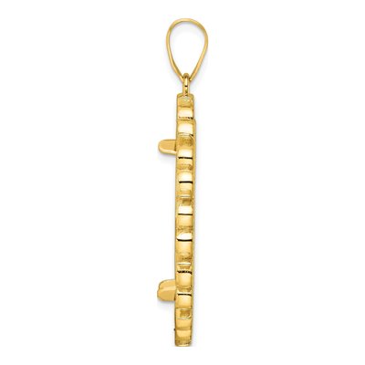 14K Yellow Gold Coin Bezel for Oz American Eagle Pendant – view 3
