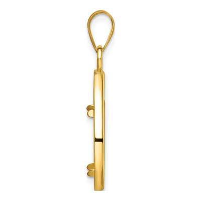 14K Yellow Gold Coin Bezel Coin Bezel – view 3