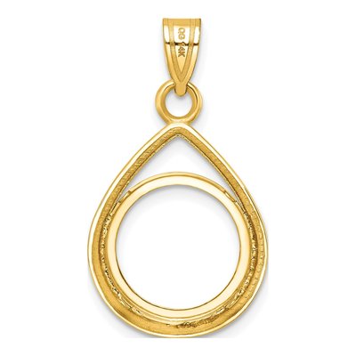 14K Yellow Gold Coin Bezel Coin Bezel – view 4