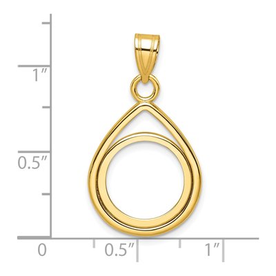 14K Yellow Gold Coin Bezel Coin Bezel – view 5