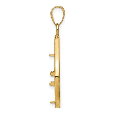 14K Yellow Gold Coin Bezel Coin Bezel – view 3