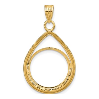 14K Yellow Gold Coin Bezel Coin Bezel – view 4