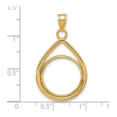 14K Yellow Gold Coin Bezel Coin Bezel – view 5