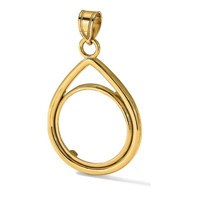 14K Yellow Gold Coin Bezel Coin Bezel – view 6