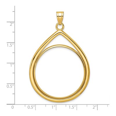 14K Yellow Gold Coin Bezel for 1oz Coin Bezel – view 5