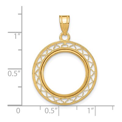 14K Yellow Gold Coin Bezel Coin Bezel – view 4