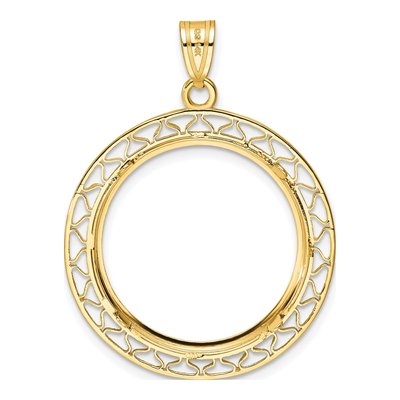 14K Yellow Gold Coin Bezel Coin Bezel – view 4