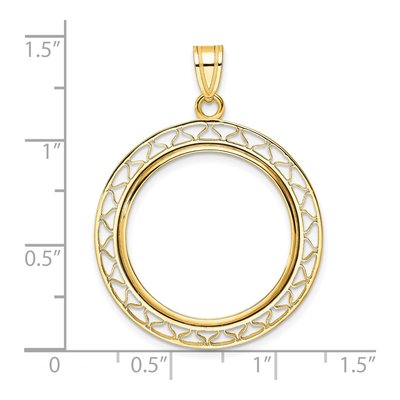 14K Yellow Gold Coin Bezel Coin Bezel – view 5