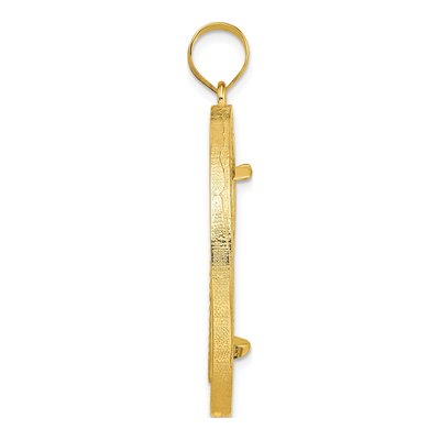 14K Yellow Gold Oz Coin Bezel Pendant – view 2