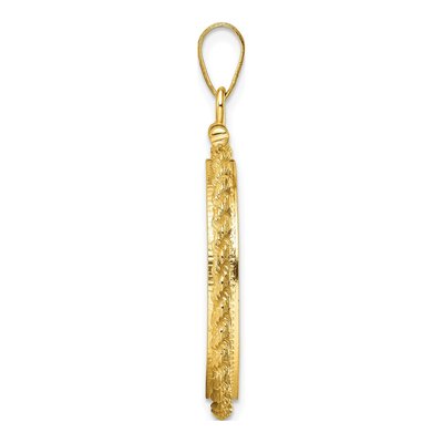 14K Yellow Gold Coin Bezel Coin Bezel – view 3
